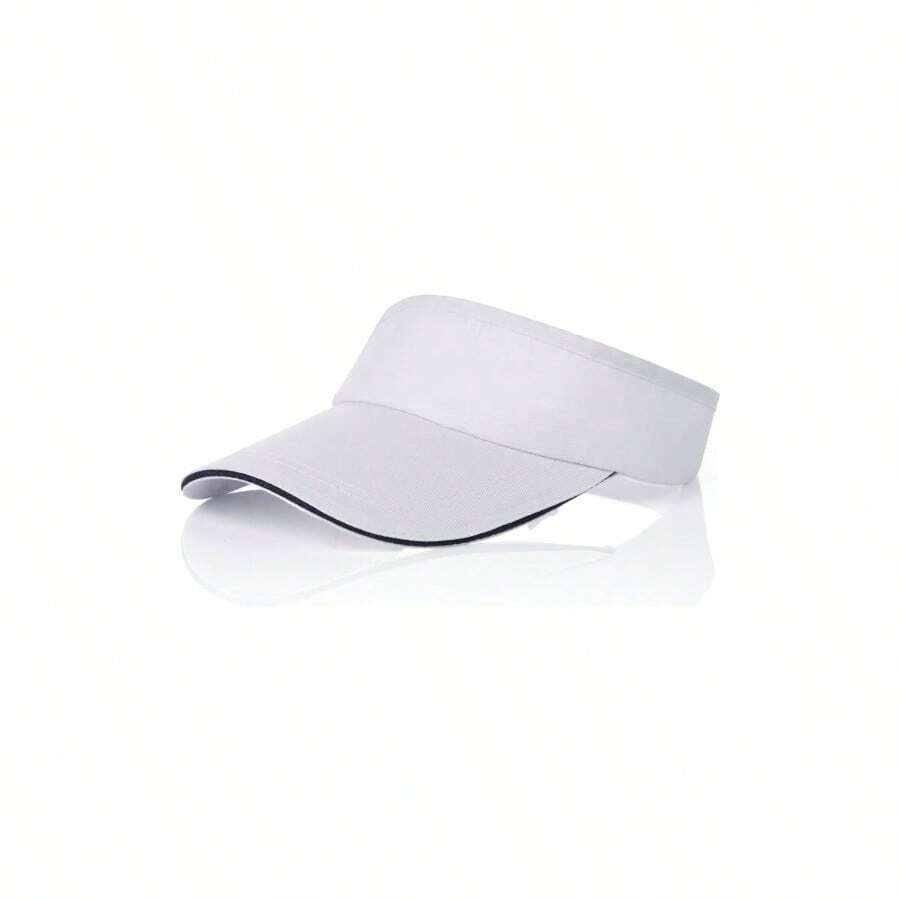 Visor Hats Women, Adjustable Sports Visor Running Tennis Softball White - 最初的 - 查看 1