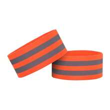 2pcs High Visibility Reflective Bands: Suitable For Wrists, Arms, Ankles And Legs - Essential Safety Gear For Night Walking, Cycling And Running - Multicolor - View 6