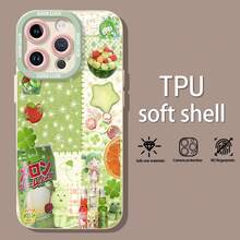 Collage de personajes adorables con temática de melón verde. Esta elegante funda para teléfono es compatible con Samsung, Apple, VIVO, OPPO, , Transsion, ,  y Honor. Fabricada en silicona TPU, ofrece protección contra golpes y caídas, además de una sensación superior. Es un regalo ideal para familiares, amigos y seres queridos, y una opción perfecta para el Día de San Valentín y Año Nuevo. Funda para teléfono Maestra, funda para iPhone, funda para iPhone 17 Pro, funda para iPad, fundas para teléfono, funda para iPhone 16, funda para iPhone 17, funda para iPhone 15, funda para iPhone 17 Pro Max, funda para iPhone 15, funda para iPhone 16 Plus, funda para iPhone 14, funda - Blanco - Ver 3