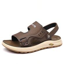 Men's Lightweight Sandals, Secure Buckle Fastening System, Flexible Soles, Suitable For Travel And Leisure - Yellow Brown - View 10
