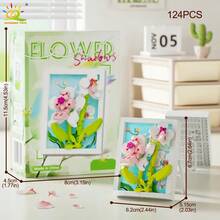 HUIQIBAO MOC Modelo de Marco de Fotos de Flores, Bloques de Construcción Micro, Girasol, Rosa, Mini Bloques de Diamante, Juguete para Niños, Decoración de Escritorio. - NÚMERO 8 - Ver 13