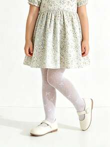 2pcs Baby/Toddler Girls' Sweet Style Spring/Summer Mesh Pantyhose, Fishnet Tights - Multicolor - View 5