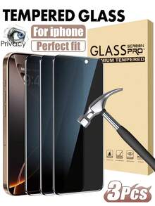 MIGAE 3 Packs - Privacy Screen Protector For IPhone 16 Pro Max 6.9-Inch, Compatible With IPhone 17 Pro Max, 17 Pro, 16 Pro, 16 Plus, 15 Pro Max, 14 Pro, 13 Pro Max, 13, 12, 11, XR, XS Max, And Other Models. A Perfect Birthday Gift For Family And Friends. Also Includes A Screen Protector, Phone Accessory, And Compatible Phone Case. Comes With A Simple Installation Kit. - Hitam - View 35