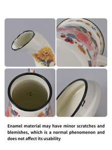 Dengcoo Coffee Pots - Rose Enamel Pot - View 9