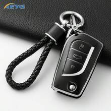 适用于丰田OTA智能钥匙遥控器的带挂绳保护套，适用于丰田OTA Fortuner、Tundra、Camry、Corolla、RAV4、Highlander、Corolla等车型，3/4键TPU智能钥匙保护套 - 汽车配件礼品 - 豐田C款 - 查看 11