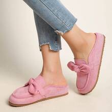 Women's Slip-On Loafers, Retro Flat Sandals, Versatile For School, Office, Casual Wear - Pink - View 5