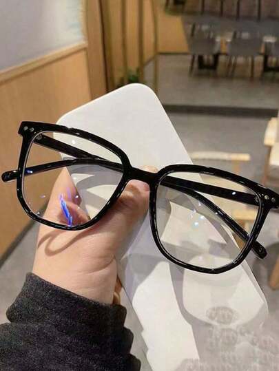 1 Cặp kính chống mỏi mắt dành cho nữ, thích hợp sử dụng khi dùng máy tính, TV, chơi game và điện thoại thông minh, tròng kính trong suốt, kính bảo vệ mắt thời trang (Không bao gồm hộp đựng kính)