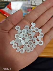 8pcs Silicone Earring Backs - Invisible Earring Supports, Suitable For Drooping Earlobes, Earring Holders, Jewelry Accessories For Bedroom, Travel, Office, School, Back To School - White - View 8