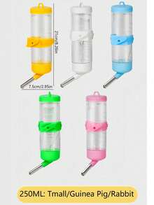 Dispenser Air Anti Bocor dengan Bantalan Bola dari Baja Tahan Karat, Botol Air Gantung - (Warna Acak) - Untuk Menghidrasi Hewan Peliharaan Anda - Warna Cerah, Tahan Lama dan Mudah Dibersihkan, Cocok untuk Hamster, Kelinci, dan Hewan Peliharaan Kecil Lainnya - View 16