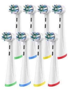 4/8/12 Pack Compatible With OralB IO Electric Toothbrush Replacement Toothbrush Brush Heads, Professional Cross Clean Toothbrush Replacement Head Refills For Oralb IO 2/3/4/5/6/7/7G/8/9/10 Series Electric Toothbrushes - White - View 13