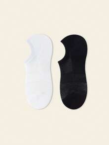1/5/8 pares de calcetines de tobillo delgados para hombres de unicolor, antideslizantes, invisibles, transpirables y resistentes al olor para el verano - Multicolor - Ver 18