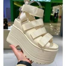 Women Platforms & Wedge Sandals - Black - View 7