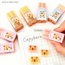 Tẩy hình chuột lang nước Kawaii, tẩy bút chì hoạt hình dễ thương, không để lại cặn, đồ dùng học tập cho học sinh, quà tặng khen thưởng cho trẻ em. - Phân phối hỗn hợp ngẫu nhiên - Xem 5