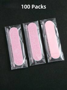 50/20/10/5pcs Glitter Pink Dual-Use Disposable Mini Nail Buffing & Polishing Block Set, Nail Buffing & Polishing Blocks, Professional Nail Art Set - Multicolor - View 28