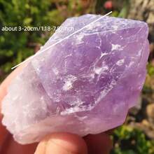 20-500g Large Natural Light Amethyst Crystals, Big Natural Amethyst Rough Stone, Healing Crystal, Light Amethyst Lavender Color, Crystal Raw Materials, Home Decoration - Mauve Purple - View 9