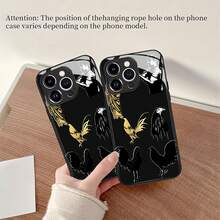 Funda para móvil con diseño de gallina, compatible con fundas  y Apple. Fabricada en TPU, ofrece protección contra golpes y caídas. Un regalo ideal para amigos y familiares, que combina arte y funcionalidad a la perfección. - Negro - Ver 6