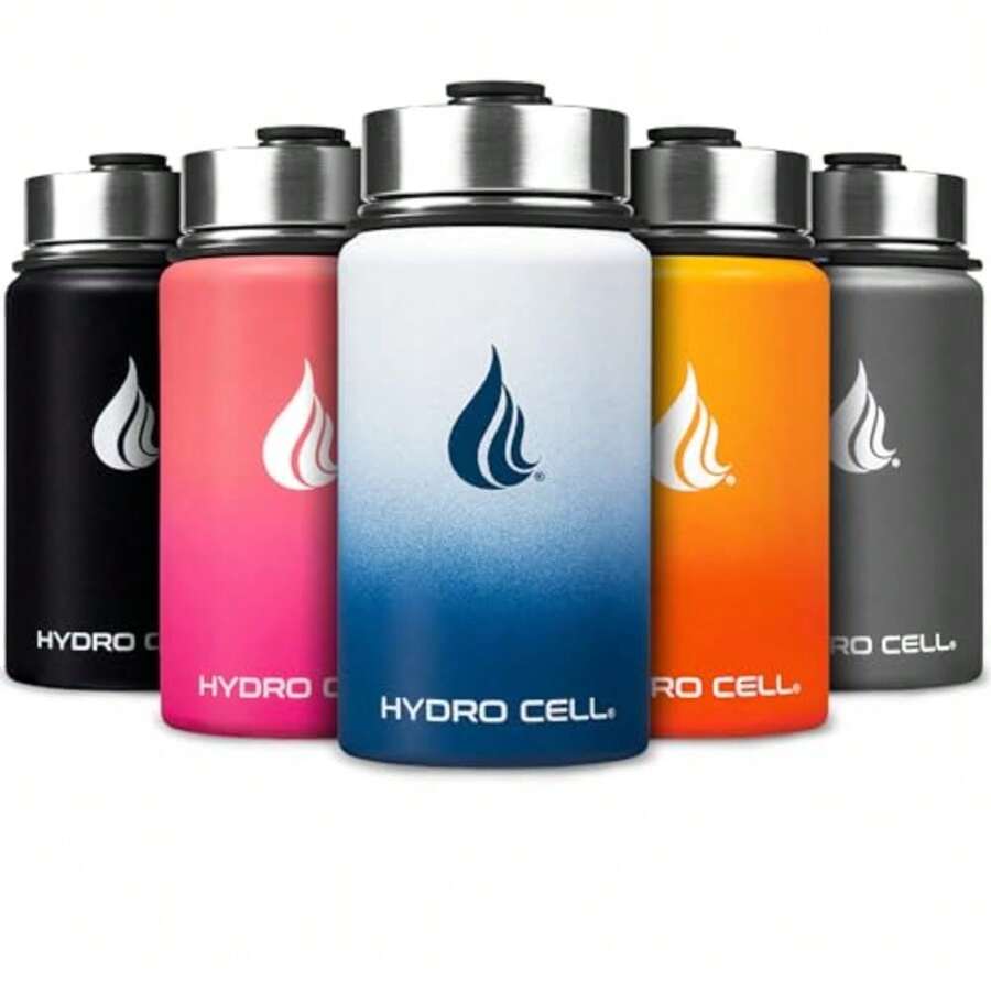 Insulated Water Bottles For Outdoor - Navy Blue/White - View 1