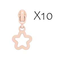10pcs #3 Nylon Zipper Pulls With Lock, Star Shaped Zipper Heads, Suitable For Home Sewing DIY Zipper Replacement - 3#xxx - View 23