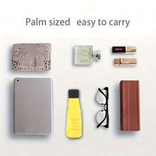 Paraguas portátil mini, un paraguas de viaje portátil con un diseño de marco modificado, hecho de tela negra de goma 210T, plegable, impermeable, de secado rápido y resistente a los rayos UV. - A - Ver 7