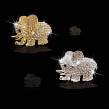 Sparkling Rhinestone Elephant Shaped Car Air Vent Clip, Delicate Rhinestone Car Fragrance Decor For Women - Elephant - View 8