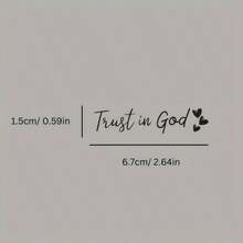 1 miếng dán gương chiếu hậu hình trái tim/tình yêu, nhãn dán "In God We Trust", decal dán kính máy tính xách tay. - Hãy tin tưởng vào Chúa - Xem 6