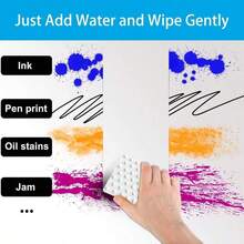 Magic Sponge Erasers, 100 Pack 2X Density Stronger Melamine Sponge Foam Pads, Multi-Functional Household Cleaning Cleaner For Kitchen, Bathroom, Bathtub, Sink, Wall Cleaner,Deep Cleaning, Household Essential24533940 - 杏 - 查看 2