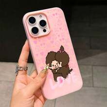 スマホケース 2in1ケース ジェル風可愛いデザイン キャラクターイラスト 大人可愛い 女子向け TPU+PP二層構造 柔らかTPU 耐衝撃 カメラレンズ保護 17/16/15/14/13/12/11/5/7/8 Plus Pro Max 対応 インスタ映え プレゼント - 绿色 - チェックする 7