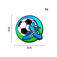 4 Styles Available Funny Football Themed Brooch, World Cup Viewing Badge, Cartoon Sports Ins Style, Suitable For Fan Outfit, Backpack Decor, Viewing Party Gift - CZ3233 - View 3