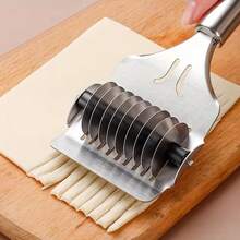 1 pieza Herramienta de corte manual multifuncional de acero inoxidable, adecuada para hacer fideos, cortar cebollas, chiles, etc. en restaurantes o cocinas, color y estilo aleatorios - Ver 8