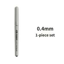 1pc Liquid Liner Pen, Waterproof Manga Outlining, Hand-Drawing Design, Black Smooth Sketching Pen, Art Supplies Marker, Bleed-Proof, Back To School - Direct Liquid Drawing Pen - View 17