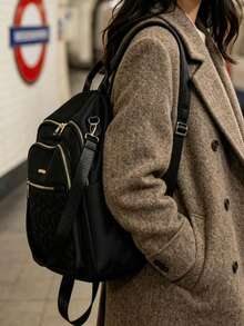 Women Fashion Backpacks - Negro 3 - View 3