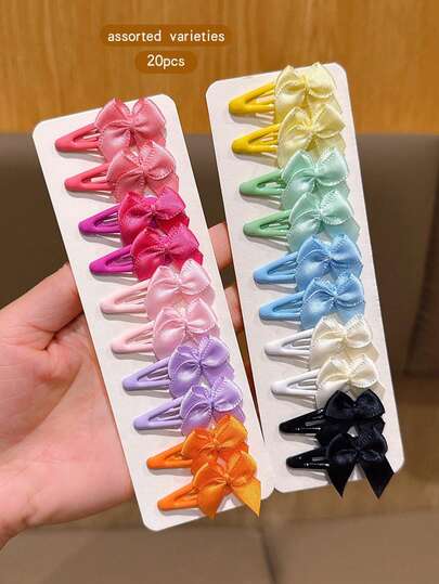 20 chiếc kẹp tóc BB kiểu Hàn Quốc nhiều màu sắc dễ thương, phụ kiện tóc hàng ngày ngọt ngào và giá cả phải chăng.