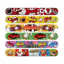 48 piezas Pulseras de resorte con diseño de bomba de dibujos animados, surtido de colores aleatorios - Multicolor - Ver 5