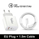 Enchufe europeo - Cable de 1,5 m