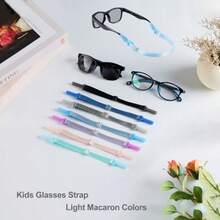 Lvvfit Glasses Straps 6.5-10inch -Adjustable Glasses Strap Sports Sunglasses Eyeglasses Holder Straps For Toddler And -Eyewear Retainers For Boys And Girls Age 3-12 Years (4pcs - Light Black Royal Blue Light Blue Lake Blue - View 7