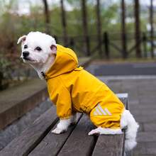 1件装全身防水雨衣，适用于小型至中型犬，四肢全覆盖雨衣，适合泰迪犬、博美犬、比熊犬及类似犬种 - 彩色 - 查看 17