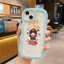 Pixel  クリアウェーブ スマホケース キュートプリント パステル調 レディース スマホカバー Pixel 8A/8/8 Pro/9/9 Pro/9A/10/10PRO/Pixel 8A/8/8 Pro/9/9 Pro/9A/10/10PRO/17pro Max/17pro/17/11/12/13/14/15/15Pro/15PluS/15Pro Max/16/16Pro/16PluS/16Pro Max/MIN/X/XR対応 TPU 耐衝撃 ホワイトデーギフト - 粉色 - チェックする 8