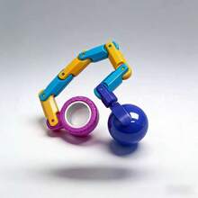 3pcs New Finger Spinner Toys, Skill Toys Made Of ABS Material, Suitable For Office, Travel And Holiday Gifts - Multicolor - View 3