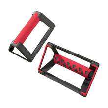 Soporte de realce para entrenamiento, asas antideslizantes, soporte de realce resistente, equipo ergonómico para ejercicio de gimnasio, 2 uds. - Rojo - Ver 3