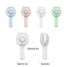 Mini ventilador portátil, ventiladores recargables por USB, ventiladores de mano, ventilador de mesa de escritorio, aire acondicionado, refrigerador silencioso para exteriores, hogar, oficina, escuela - Ver 1