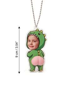 Llavero de foto personalizado, decoración de mochila, accesorio de bolso, llavero de coche, regalo de cumpleaños - Grupo C - Ver 3
