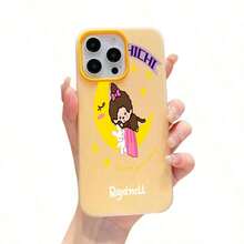 スマホケース 2in1ケース ジェル風可愛いデザイン キャラクターイラスト 大人可愛い 女子向け TPU+PP二層構造 柔らかTPU 耐衝撃 カメラレンズ保護 17/16/15/14/13/12/11/5/7/8 Plus Pro Max 対応 インスタ映え プレゼント - 粉色 - チェックする 5
