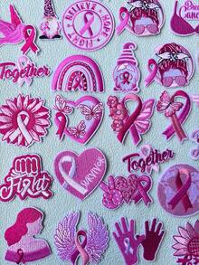 10/20 pièces Patchs brodés à motif aléatoire, appliques à coudre pour vêtements, sacs, chaussures, cahiers, couleurs aléatoires - J'aime les seins - Voir 3