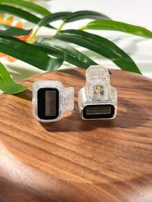 Transparent Gold & Silver Glitter Ring Counter, Electronic Counter For Middle East & Arabic, Digital Display Convenient Ring Counter For Stress Relief, Suitable For Prayer Counting, Knitting Counting, Business Use, Golf, Etc. - Multicolor - View 6