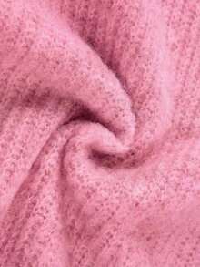 Cárdigan de punto rosa sólido, novedad primavera/verano, para mujer, con cuello redondo, manga corta y botones, estilo minimalista, romántico, casual y urbano, ideal para citas, desplazamientos diarios, San Valentín, Año Nuevo, o como prenda superior para el Carnaval. - Rosa 2 - Ver 9