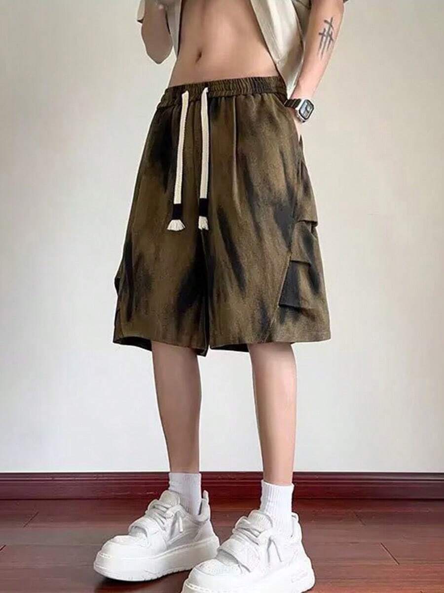Men Shorts - Brown - View 1