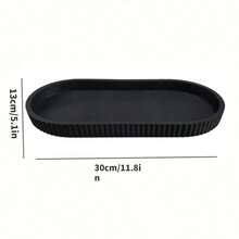 1pc Silicone Storage Tray, Oval Vanity Tray, Sink Sponge Soap Dispenser Holder, Perfume & Cosmetics Storage Box, Makeup Ring Holder Tray, Home Goods, Bathroom Accessories, Home Decor, Home Furnishings - Multicolor - View 28