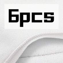 Bộ 6/12 khăn tay - Khăn tập thể dục bằng sợi microfiber siêu thấm hút và nhanh khô, khăn lau cao cấp dùng cho phòng tắm, tiệm làm tóc, phòng tập thể dục, vòi sen, khách sạn và spa. - trắng - Xem 10