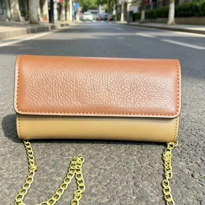 2026 New Chain Bag, Color-Matched Bag, Retro Style, Mini Square Bag