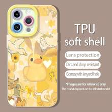 Funda para teléfono con diseño de patos amarillos de dibujos animados, brillante y soleado. Esta elegante funda es compatible con Samsung, Apple, VIVO, OPPO, , Transsion, ,  y Honor. Fabricada en silicona TPU, ofrece protección contra golpes y caídas, además de un tacto superior. Es un regalo ideal para familiares, amigos y seres queridos, y una opción perfecta para el Día de San Valentín y Año Nuevo. Funda para teléfono Maestra, funda para iPhone, funda para iPhone 17 Pro, funda para iPad, fundas para teléfono, funda para iPhone 16, funda para iPhone 17, funda para iPhone 15, funda para iPhone 17 Pro Max, funda para iPhone 15, funda para iPhone 16 Plus, funda para iPhone 14, funda - Blanco - Ver 5
